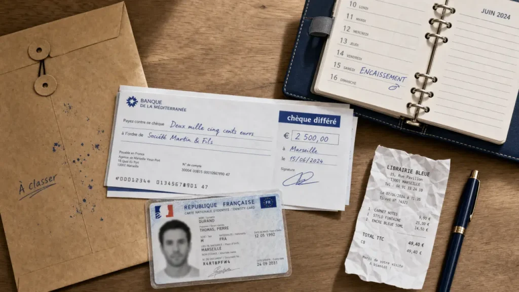 Chèque différé Leclerc operation cheque differe, encaissement 15 à 30 jours