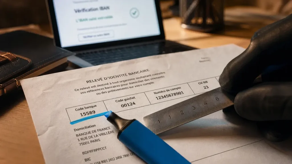 Code banque 15589 Crédit Mutuel sur RIB, vérification avant virement