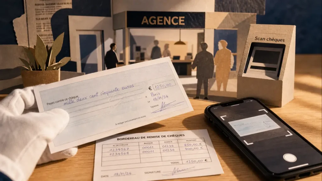 Déposer un cheque hello bank : scan de chèque en agence
