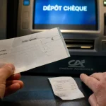 Dépôt chèque crédit agricole automate avec reçu immédiat