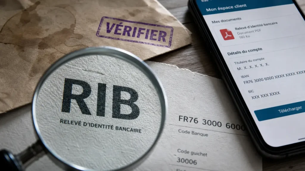 Exemple de rib : 8 zones à vérifier avant virement