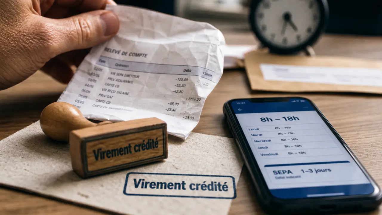 Heure réception virement boursorama : 8h-18h, jours ouvrés