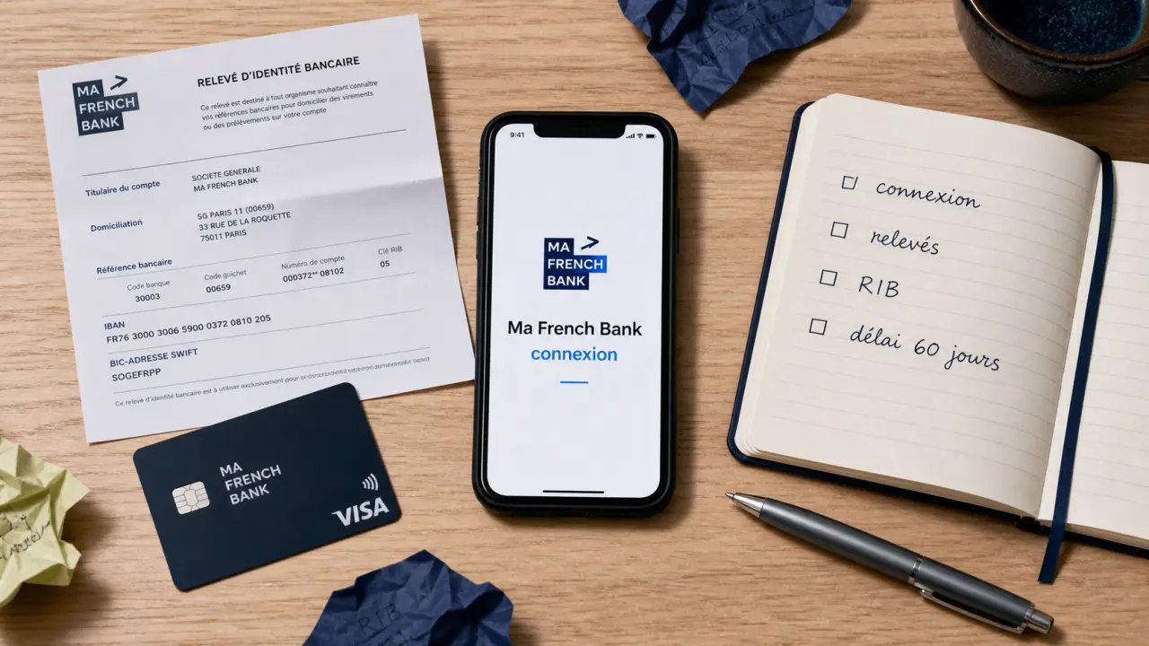 Ma French Bank connexion : smartphone, RIB et checklist pour se connecter et préparer la clôture