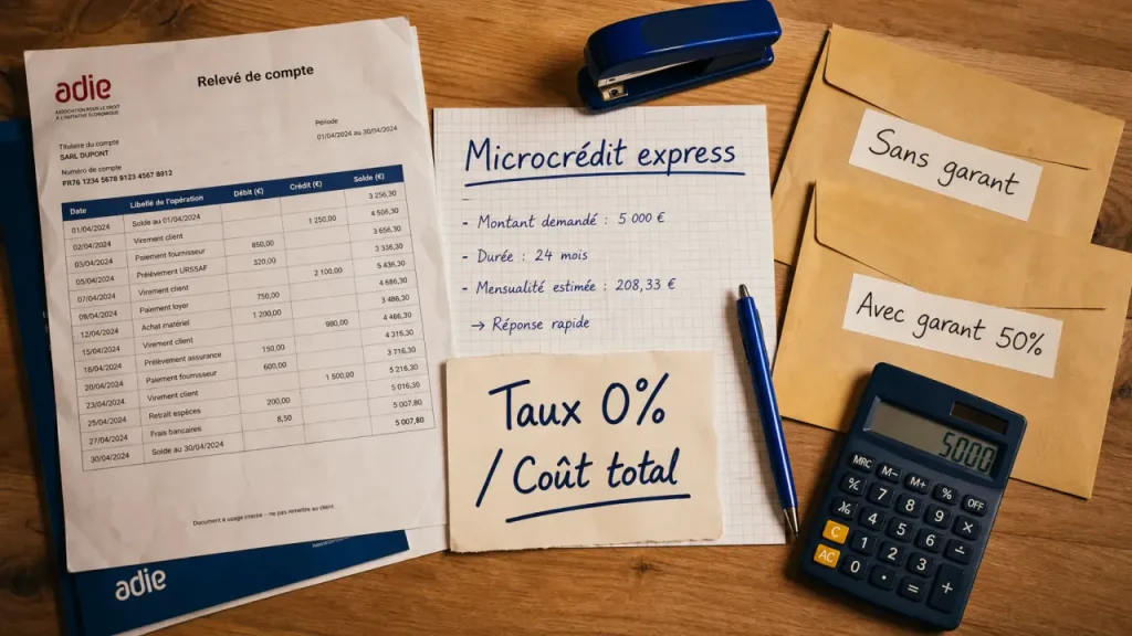 Prêt adie sans garant : microcrédit express, demande de prêt