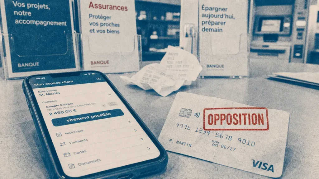 Puis-je faire un virement si ma carte est en opposition ?