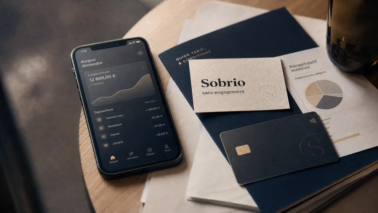 Sobrio Société Générale c’est quoi : carte bancaire et assurance