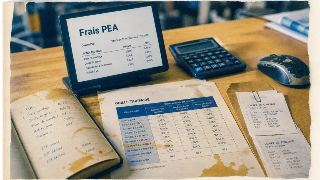 PEA Caisse d’Épargne avis : frais qui réduisent la performance