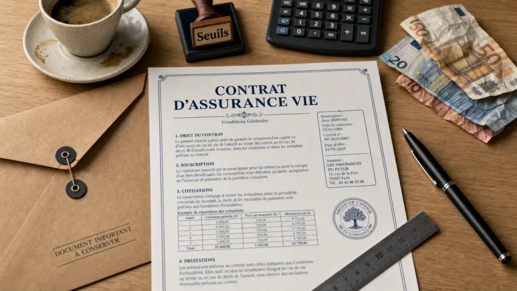 Plafond assurance vie : 152 500 €, 30 500 € et seuils