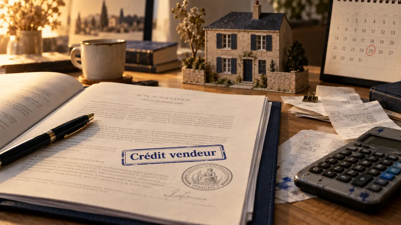 Crédit vendeur immobilier : paiement différé sécurisé, notaire et échéances