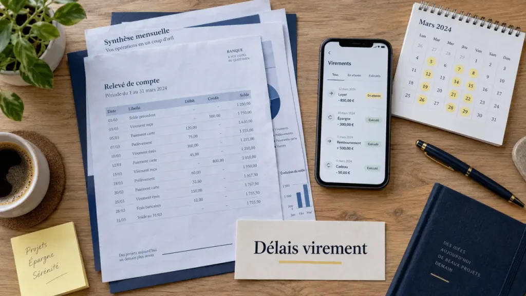 Delais virement bancaire Credit Agricole : 1 à 3 jours