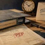 pep épargne : ancien contrat fermé, relevés PEP et documents sur table