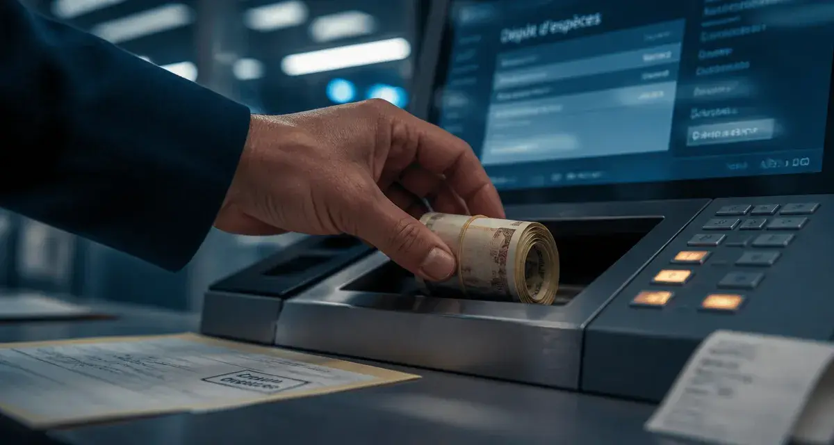 Banque en ligne depot espece : dépôt d’espèces en agence