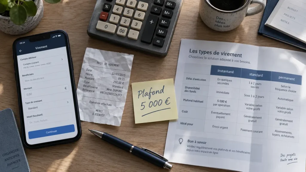 Montant max virement instantané la banque postale : plafond 5 000 € par jour
