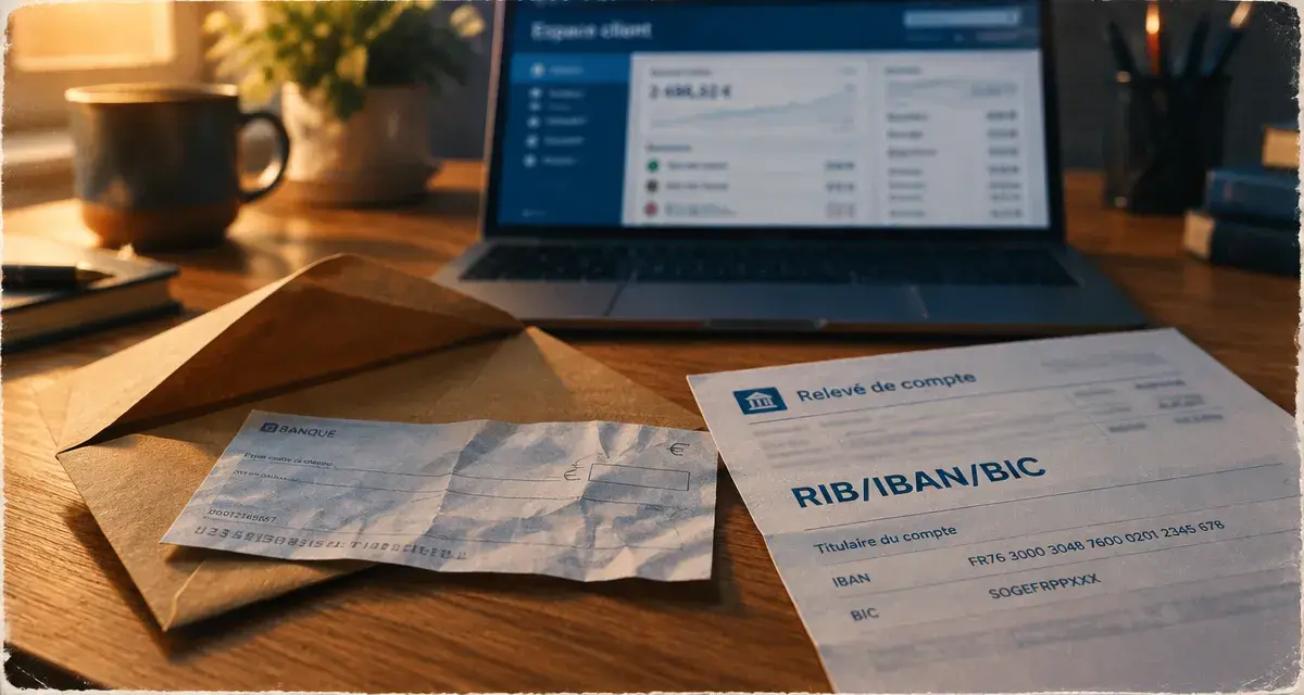 Que veut dire domiciliation bancaire : chèque et relevé bancaire avec RIB/IBAN/BIC